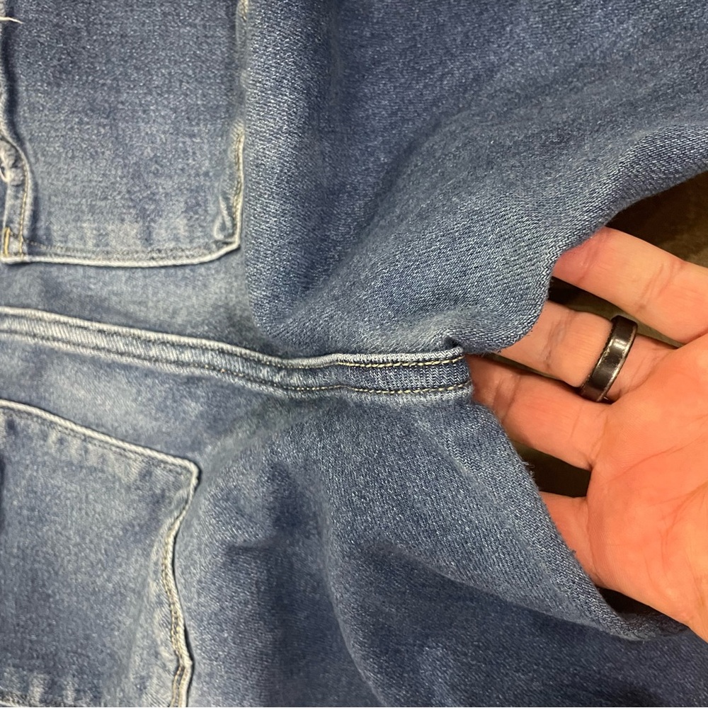 Flying Monkey Super High Rise Detailed Raw Hem Flare Jeans sz 30 - Picture 11 of 15